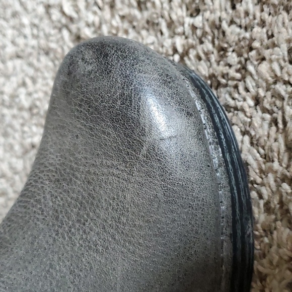 Dansko Grey Leather Clogs - Picture 7 of 10